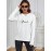 Blessed Print Crew Neck T-shirt, Casual Long Sleeve T-shirt, Women's Clothing